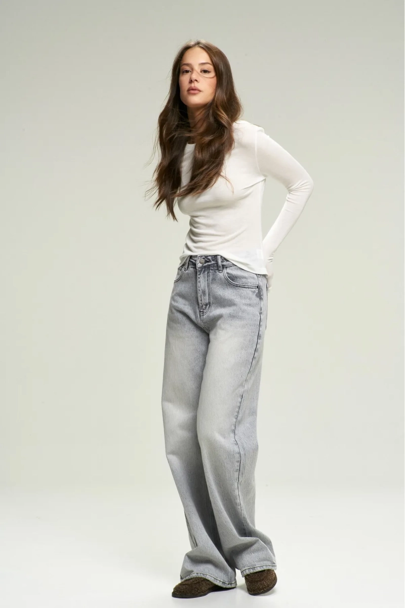 Джинсы Straight Classic Grey Erist store, цвет: серый НФ-00002666 |новая коллекция купить онлайн