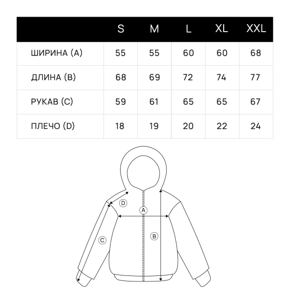 Худи на молнии с принтом FRHT, цвет: Черный HDZPFVCKBK | новая женская коллекция купить онлайн