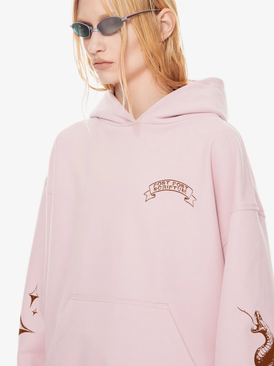 Худи с принтом POST POST SCRIPTUM, цвет: розовый, 1125.002.00.04.420 купить онлайн