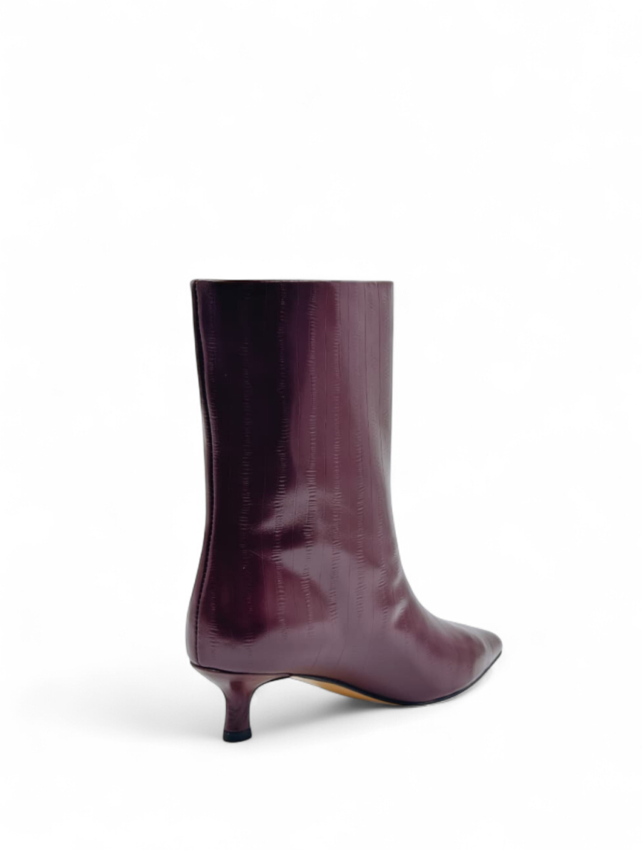 Ботильоны демисезонные из натуральной кожи GRANDERA, цвет: Бордовый 19213-25-602-4/r (867) купить онлайн