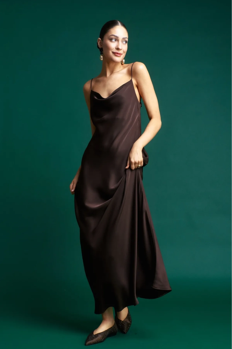 Платье-комбинация на тонких бретелях Choco