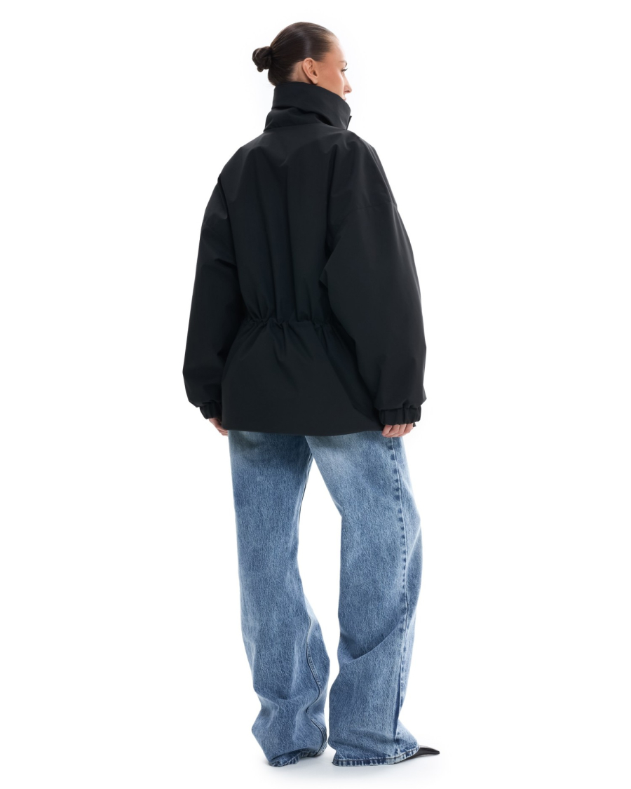 Куртка с кулиской на талии Suborbia, цвет: Черный, 006767 купить онлайн