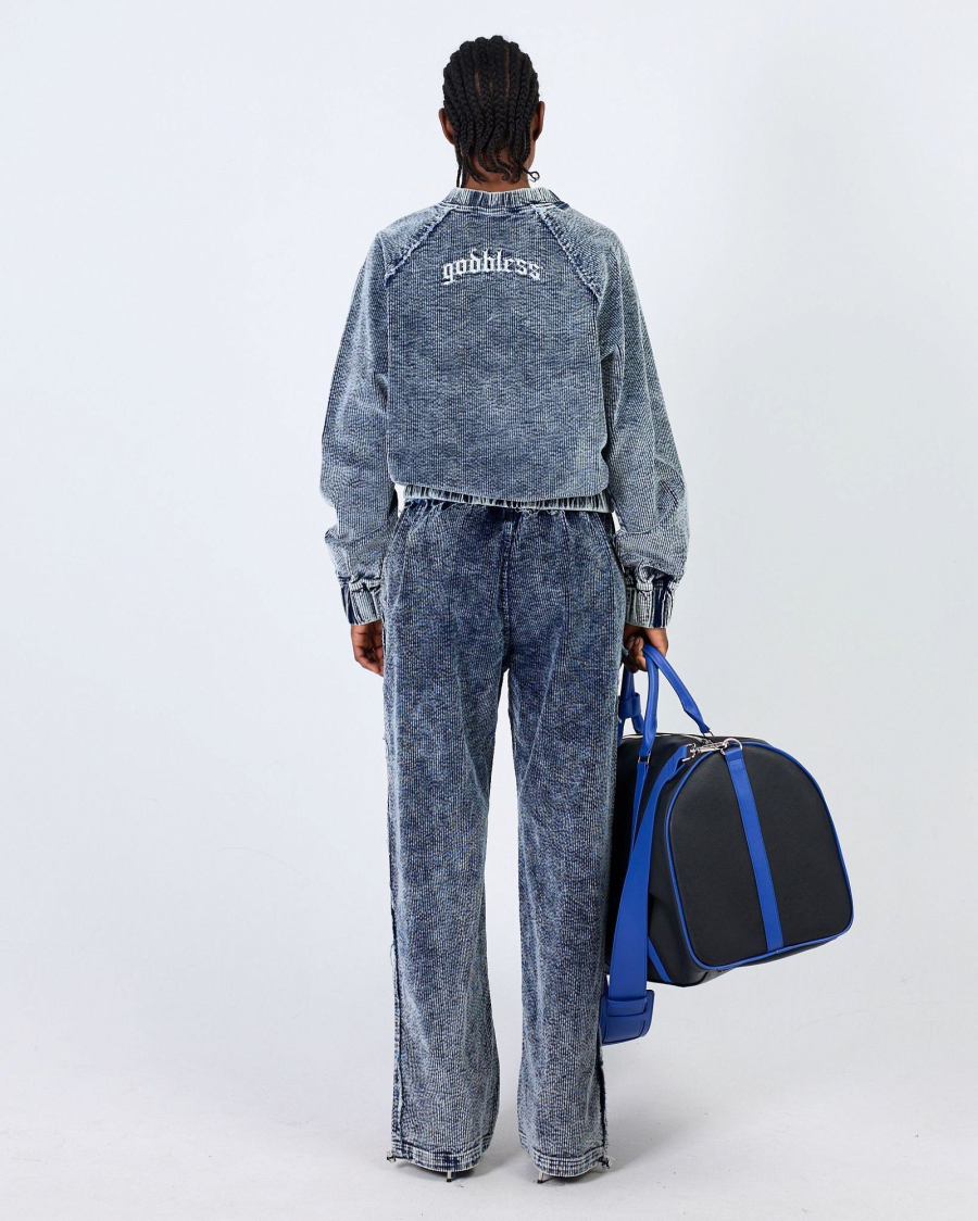 Джоггеры OUT SEAMS WOMEN WASHED BLUE ASIA ST 71, цвет: синий, Ast71.jogg-seams-blue-w купить онлайн