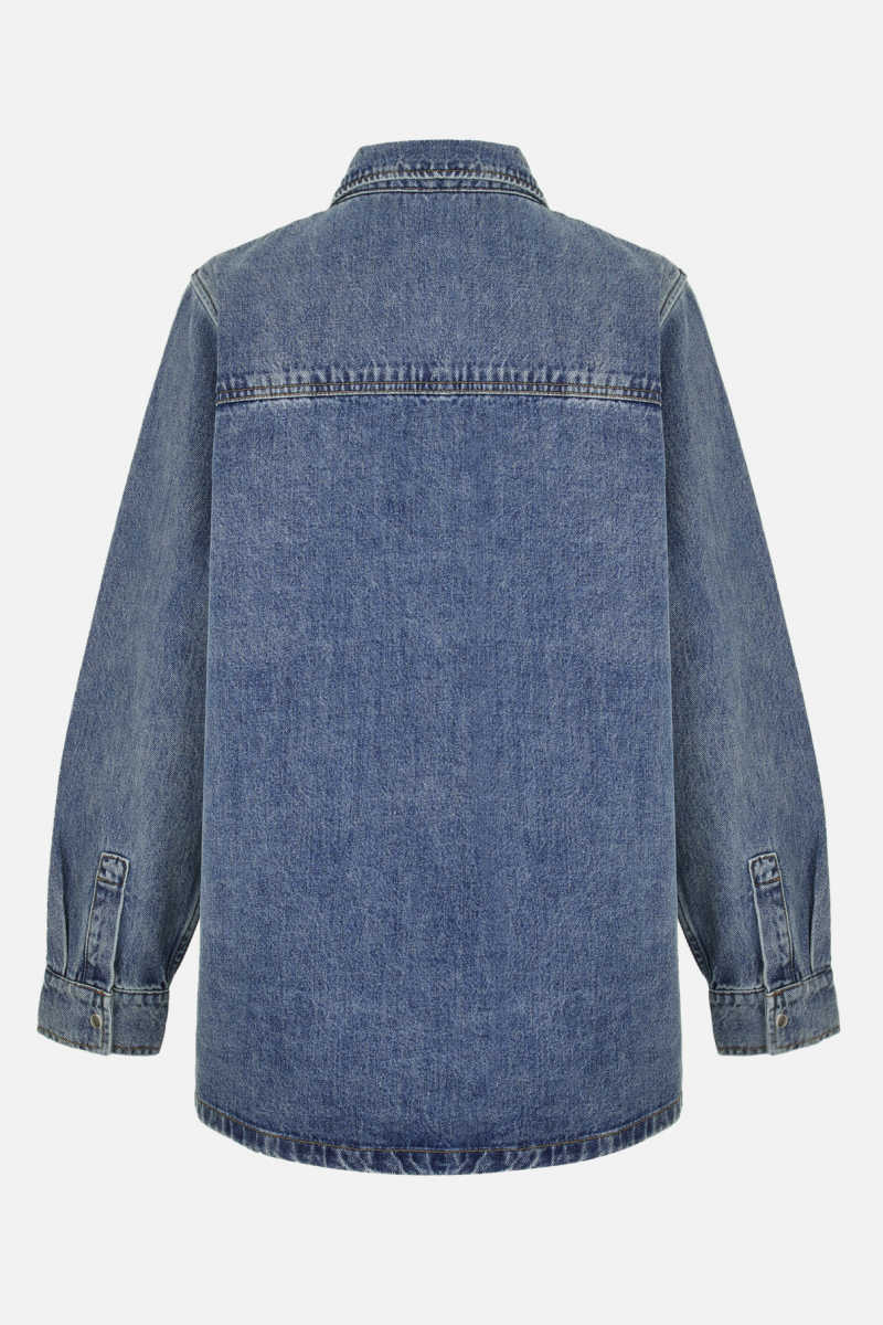 Рубашка Edith FASHION REBELS, цвет: синий FR24FW2SH400W310MB купить онлайн