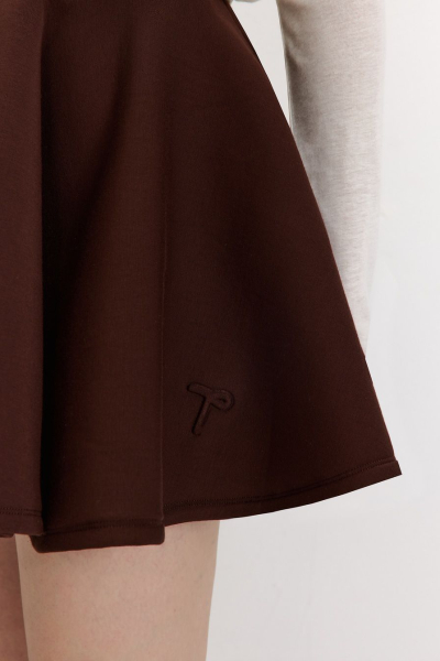 Юбка из смесовой вискозы TOPTOP, цвет: коричневый, TT.070.17745.700 купить онлайн