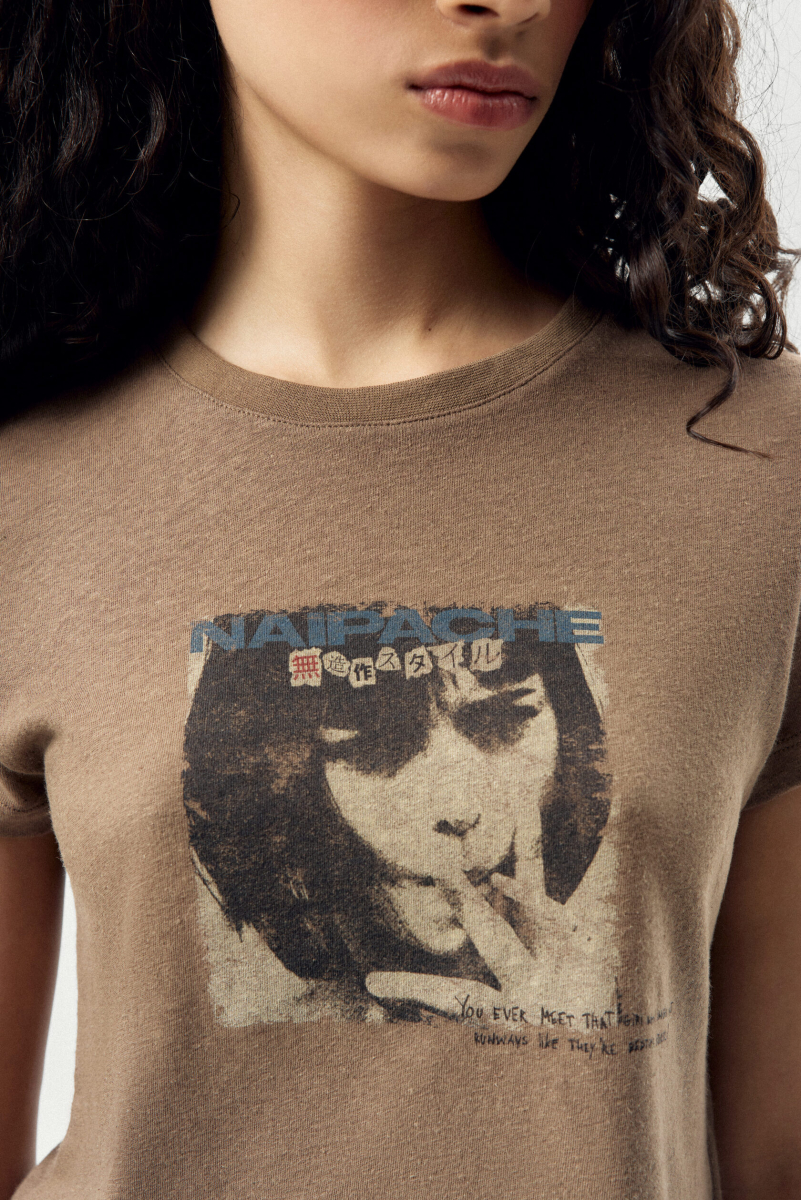 Футболка Отпечаток NAIPACHE, цвет: Кофейный, 2621005700 купить онлайн