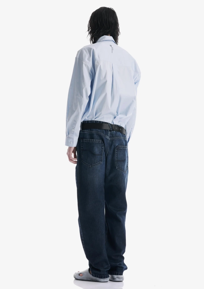 Свободные джинсы KRAKATAU, цвет: темно-синий, Rm238-615 купить онлайн