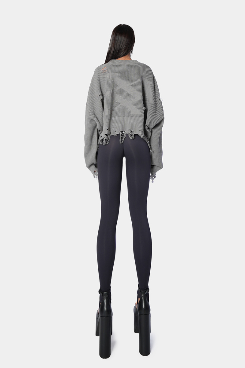 Свитер Crop qb A QUICK BUCK, цвет: grey,  купить онлайн