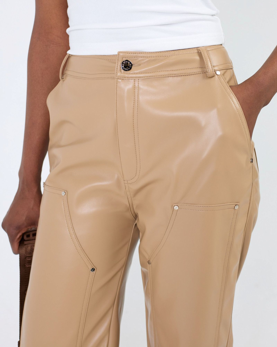 Брюки Cowboy leather women beige ASIA ST 71, цвет: бежевый, Ast71.pants-cowboy-beige-w купить онлайн