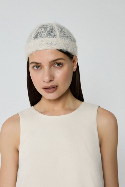 Топ из костюмной ткани AROUND, цвет: молочный, 212_86CPE01 купить онлайн