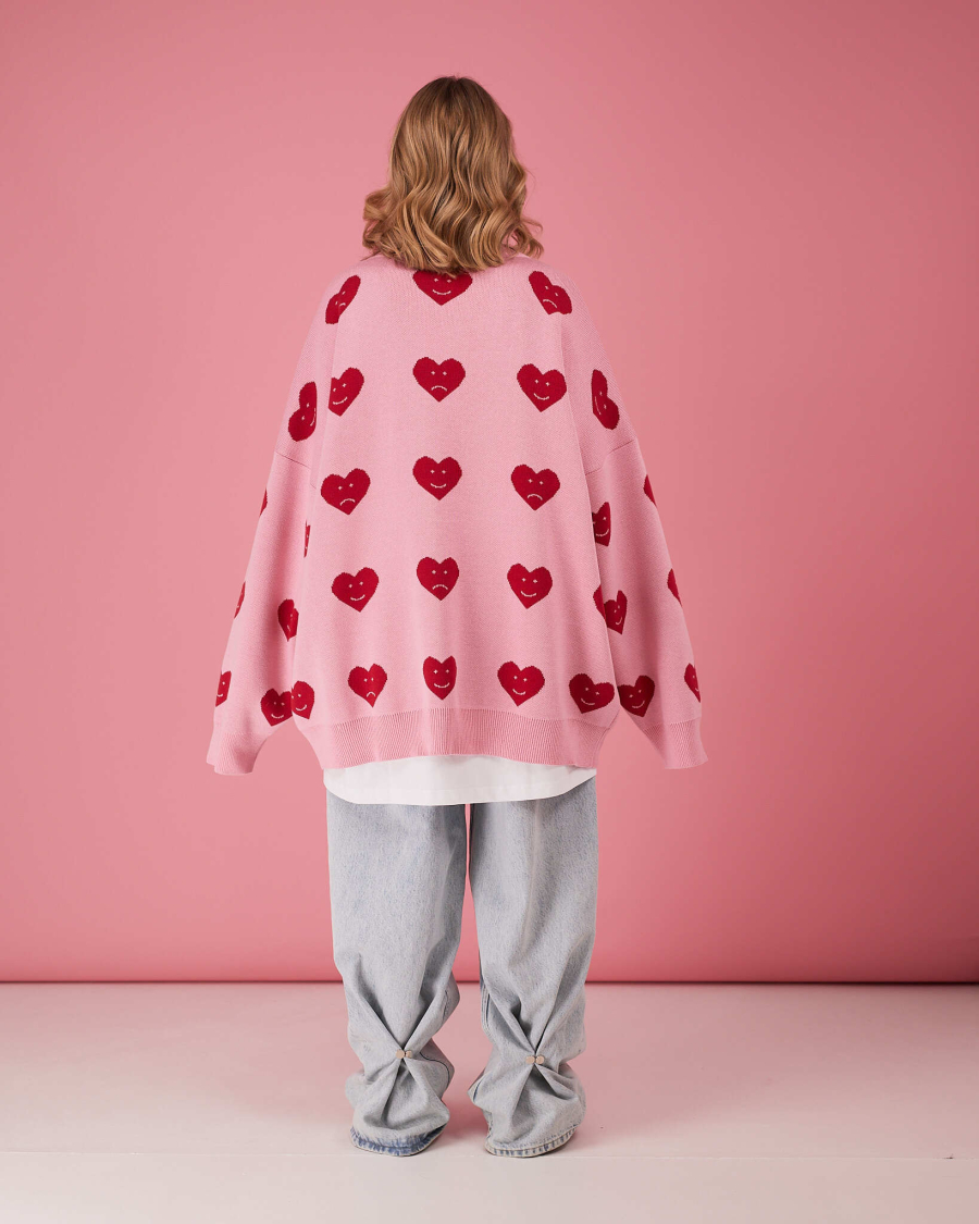 Свитер Сердце 24/7 TABOO, цвет: розовый, SVHeartP купить онлайн