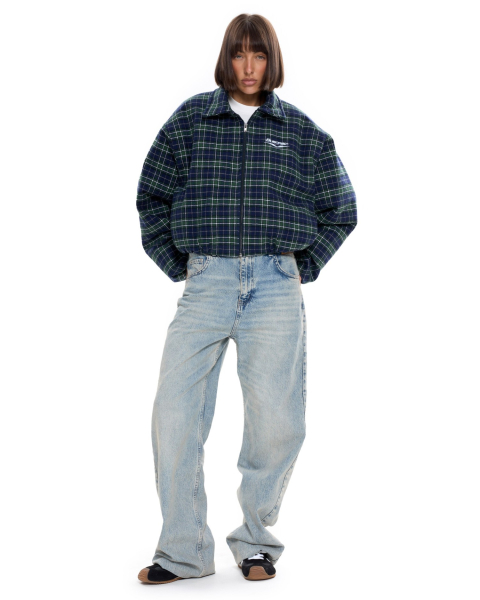 Бомбер в клетку Suborbia, цвет: зеленый, 007026 купить онлайн