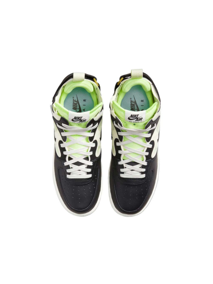 Кроссовки унисекс Nike Air Force 1 Mid React "Black Neon" Неси Второй, цвет: Чёрный  купить онлайн