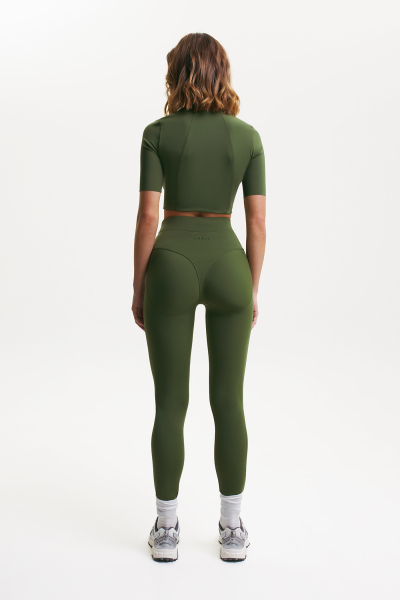 Легинсы с рельефами LABEL .B & TOUSSUN Label .B, цвет: зеленый,  купить онлайн