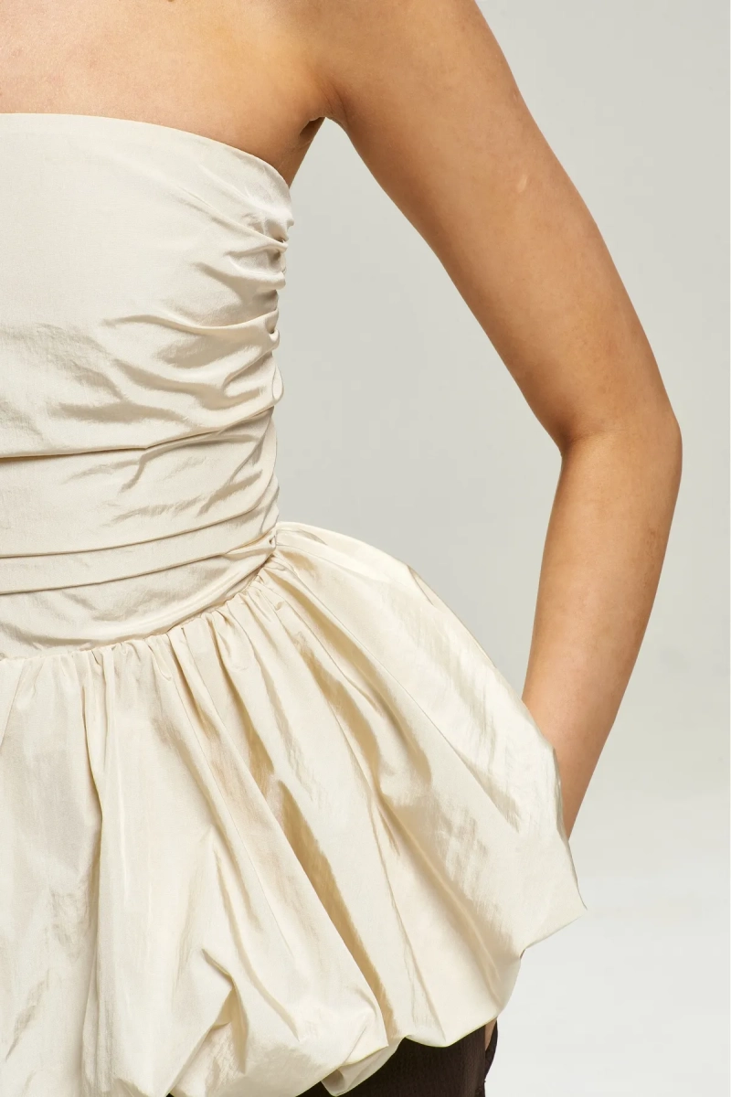 Топ-корсет с баской Ivory Erist store, цвет: бежевый, НФ-00002963 купить онлайн