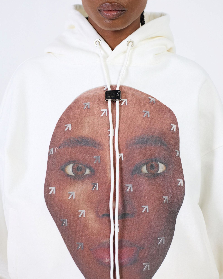 Худи LUNA FACE 495GR WHITE ASIA ST 71, цвет: белый, Ast71.hood-Lunaface-wh купить онлайн