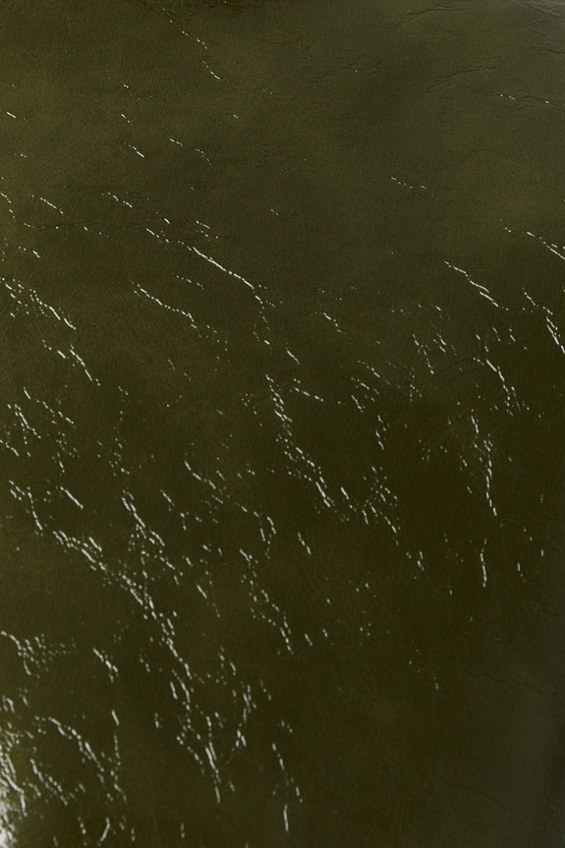 Парка из лакированной кожи утепленная Ricoco, цвет: оливковый, 6072/2 купить онлайн