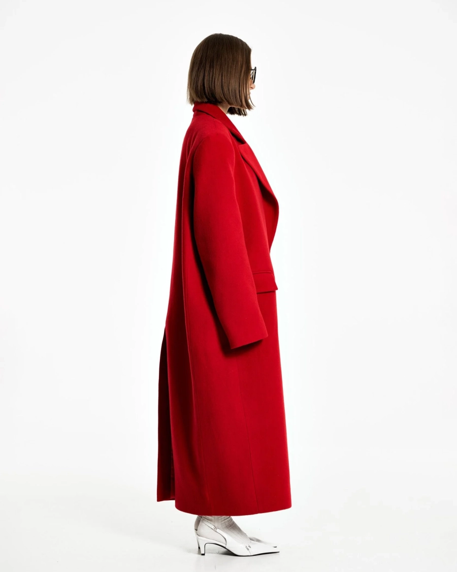 Пальто TYAZHELYI SLUCHAI RED YONS, цвет: красный,  купить онлайн