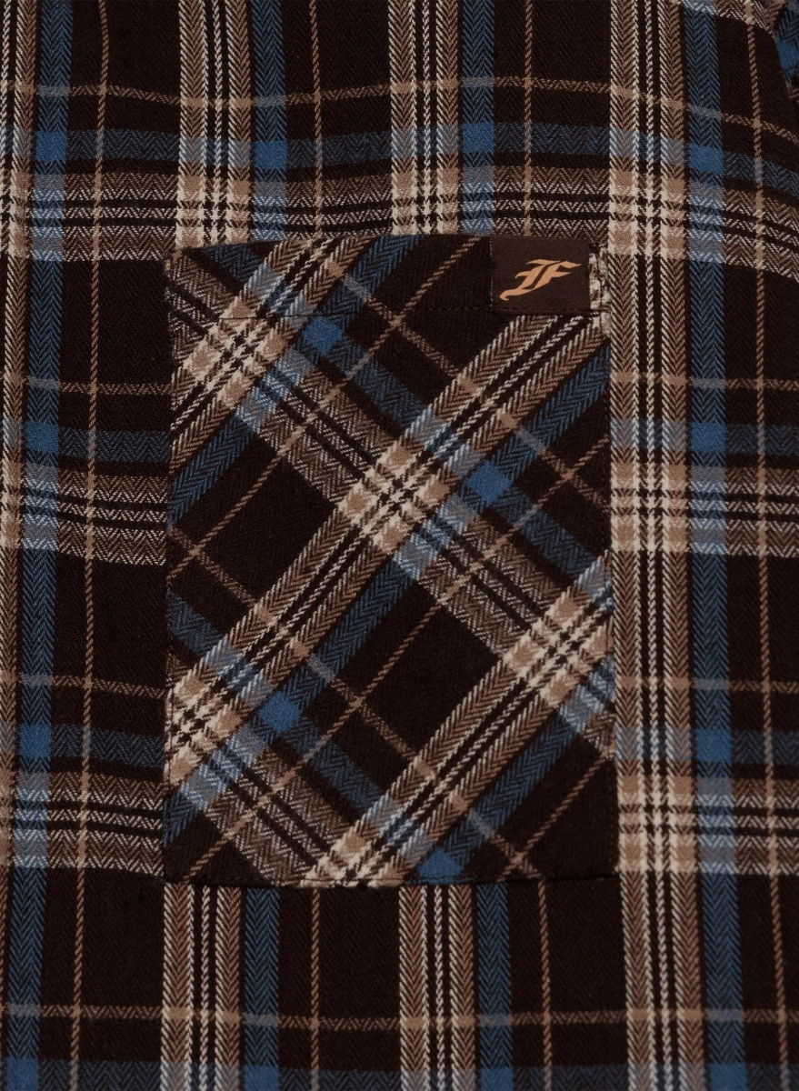 Рубашка в клетку F | ABLE, цвет: коричневый, SHRT-FBL-NSLTD-BRWN купить онлайн