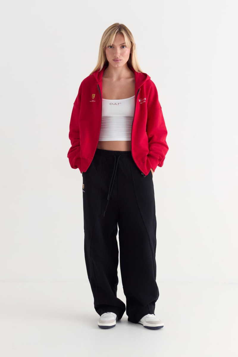 Худи на молнии Simplicity CULT, цвет: красный,  купить онлайн