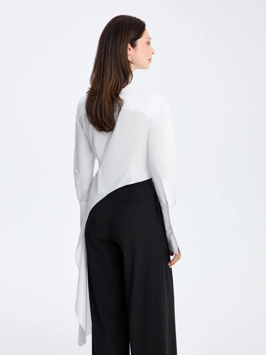 Рубашка с асимметричным кроем ANNA PEKUN, цвет: белый, 31.2630.100 купить онлайн