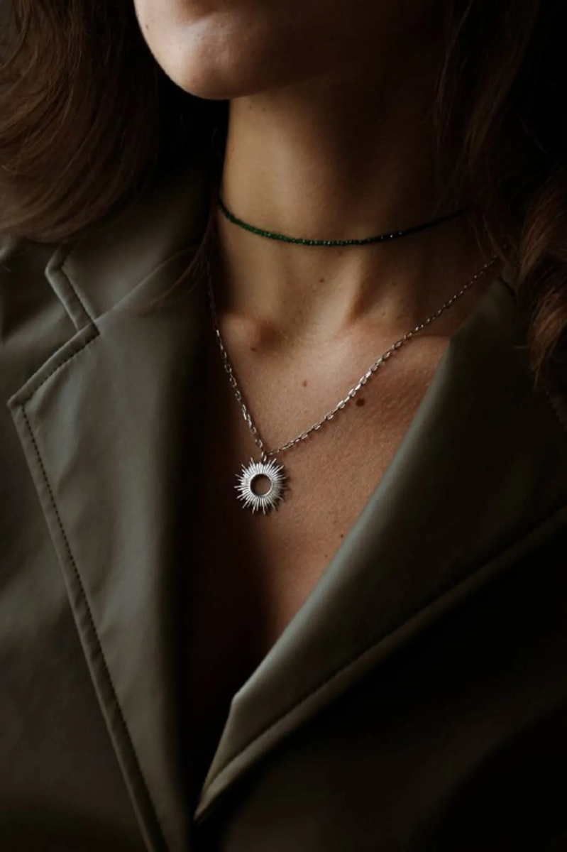 Серебряное колье "Helios"