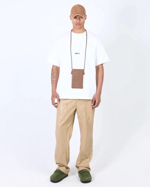 Брюки Cowboy leather beige