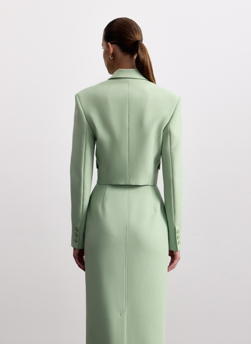 Жакет укороченный ALL WE NEED, цвет: фисташковый, 2603W1293-62 купить онлайн