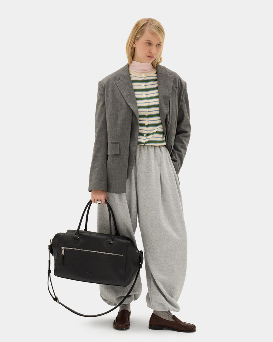 Большая сумка Arny Praht, цвет: мятый черный  купить онлайн