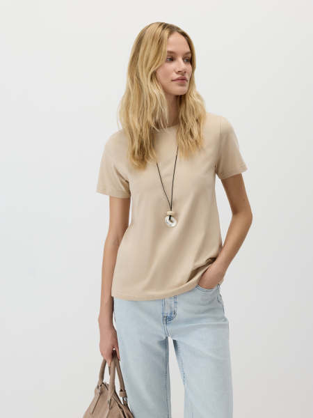 Базовая футболка Conso, цвет: бежевый,  купить онлайн