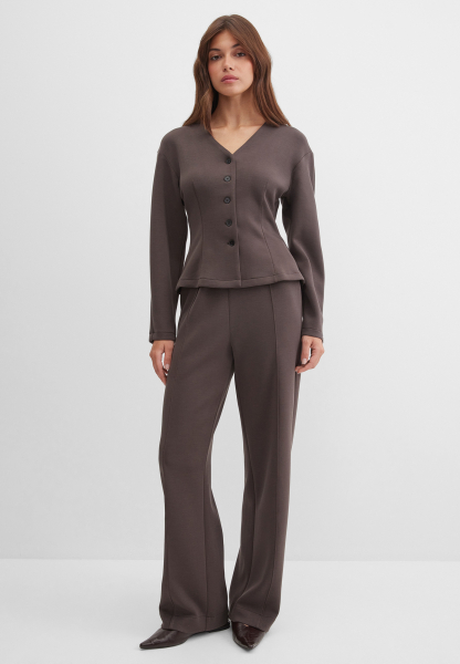 Кардиган из ткани интерлок Marou, цвет: коричневый, Mar_26021401 купить онлайн