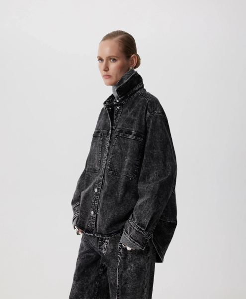 Куртка-рубашка GLVR, цвет: серый, 225G32GAC2301 купить онлайн