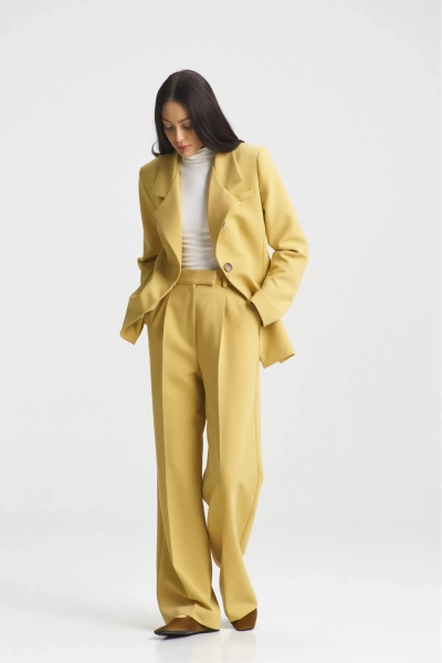 Брюки прямые Yellow Erist store, цвет: Желтый, НФ-00002133 купить онлайн
