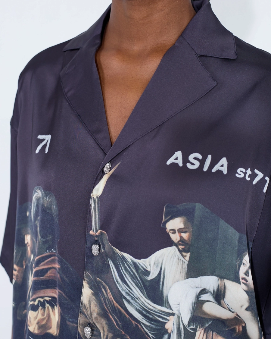 Рубашка с принтом ASIA ST 71, цвет: Черный, Ast71.AU-shirt-mercy-bl купить онлайн