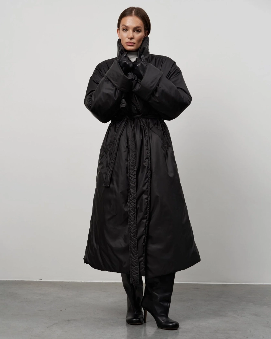 Пуховик PUFFER COAT BLACK YONS, цвет: Черный, YO-704 купить онлайн