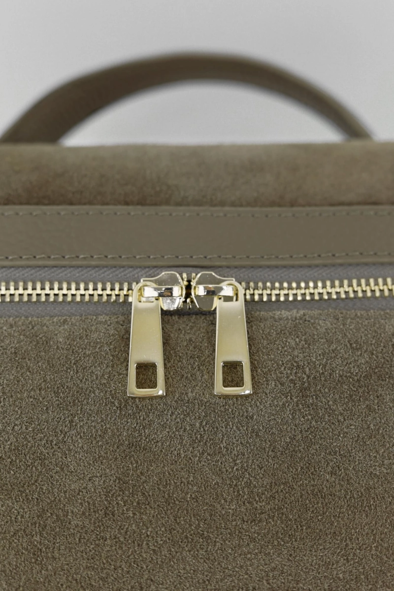 Сумка JENNA MEDIUM brand salad, цвет: stacey suede cappuccino J-704-PHR 7881 купить онлайн