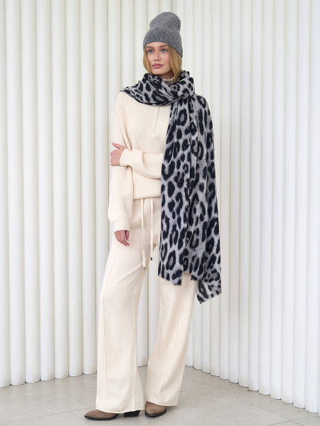 Шапка с ангорой I.B.W., цвет: серый KJ062 купить онлайн