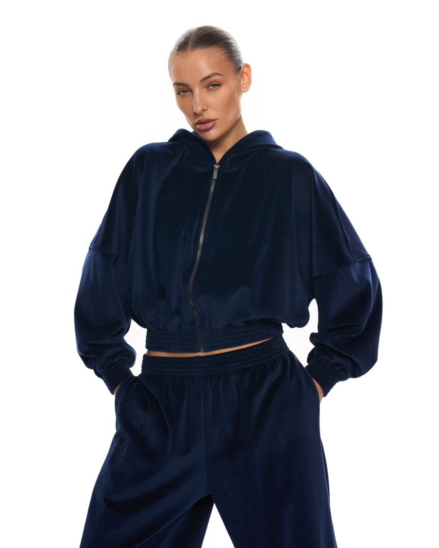 Велюр - костюм ROW с капюшоном Suborbia, цвет: NIGHT BLUE, 006169 купить онлайн
