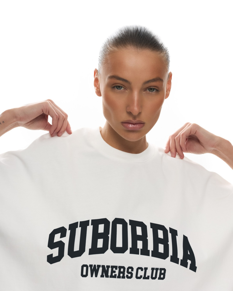 Футболка OWNERS CLUB Suborbia, цвет: white-black, 006384 купить онлайн