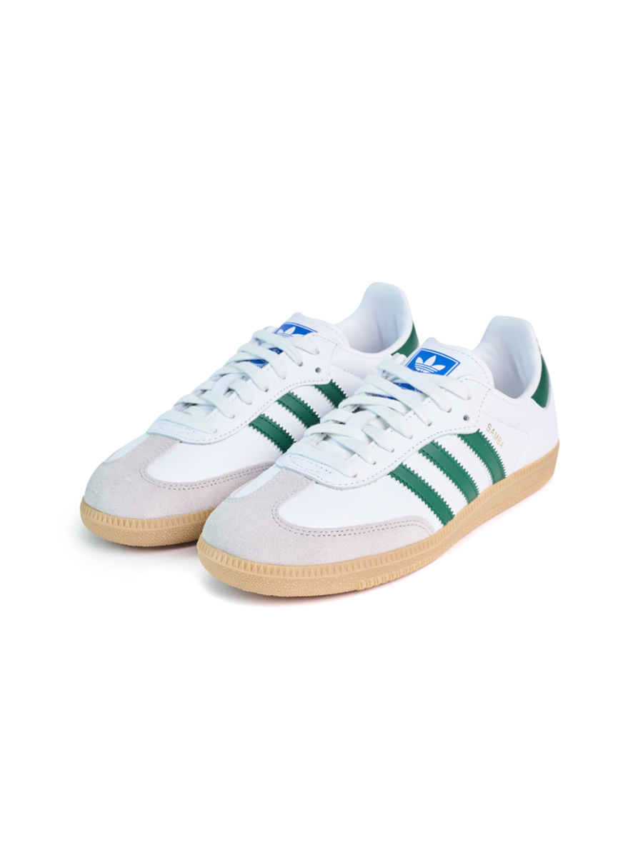 Кроссовки унисекс Adidas Samba OG "Collegiate Green" NKDADDYS SNEAKERS, цвет: белый, IE3437 со скидкой купить онлайн