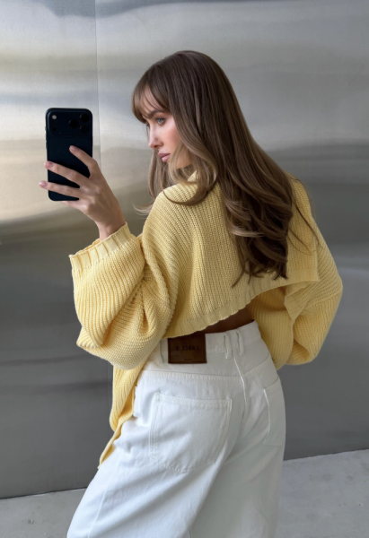 Джемпер с открытой спиной