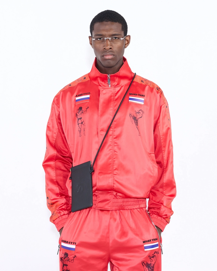 Костюм мужской МУАЙ-ТАЙ ASIA ST 71, цвет: красный, Ast71.suit-Thai-red купить онлайн