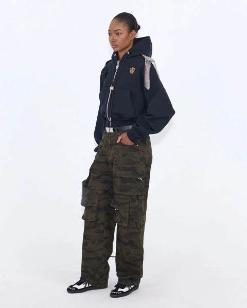 Джинсы-карго камуфляж ASIA ST 71, цвет: зеленый,  купить онлайн