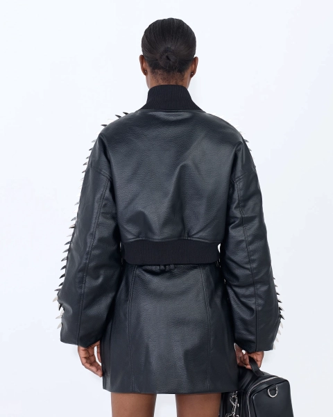 Юбка мини LEATHER CLAWS BLACK ASIA ST 71, цвет: Черный, Ast71.skirt-leather-claws купить онлайн