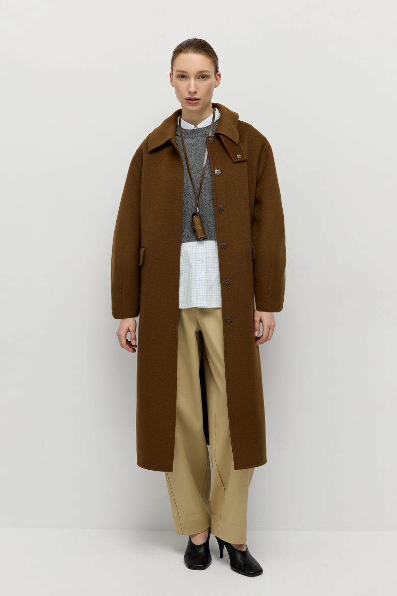 Манишка из смесового кашемира с завязками AROUND, цвет: графит 1611_07C016 купить онлайн