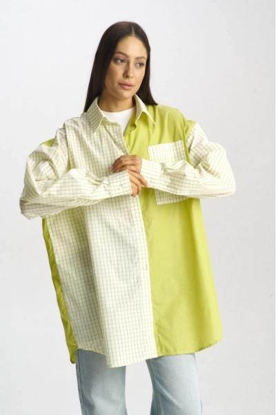 Рубашка Lime Double color #1
