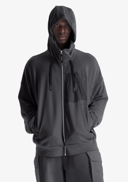 Худи на молнии KRAKATAU, цвет: темно-серый, Fu121-2 купить онлайн