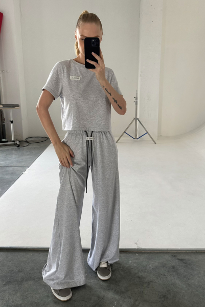 Футболка укороченная GREY Label .B, цвет: grey, Tp.04.3.0371GR купить онлайн