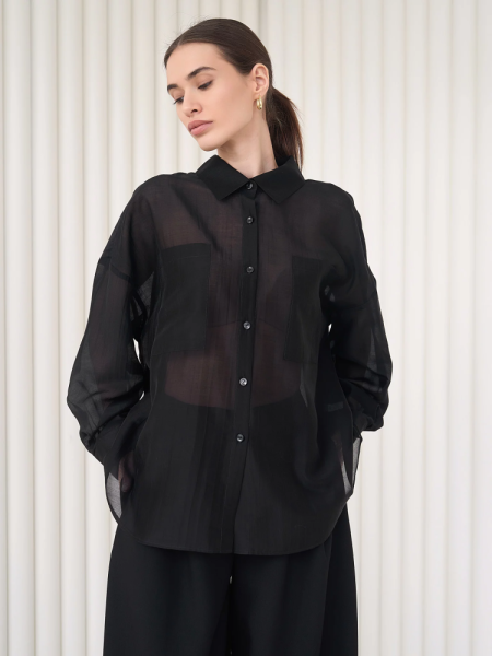 Блуза-рубашка воздушная