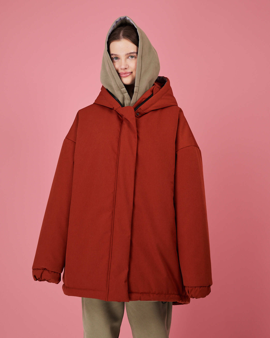 Бомбер махагон зима TABOO, цвет: махагон, Bmah купить онлайн